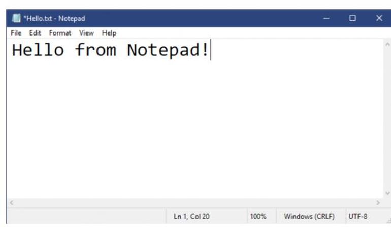 Where is the notepad on windows 8